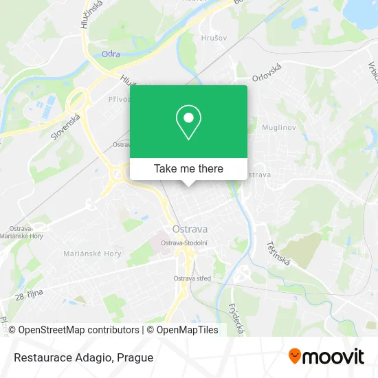 Карта Restaurace Adagio