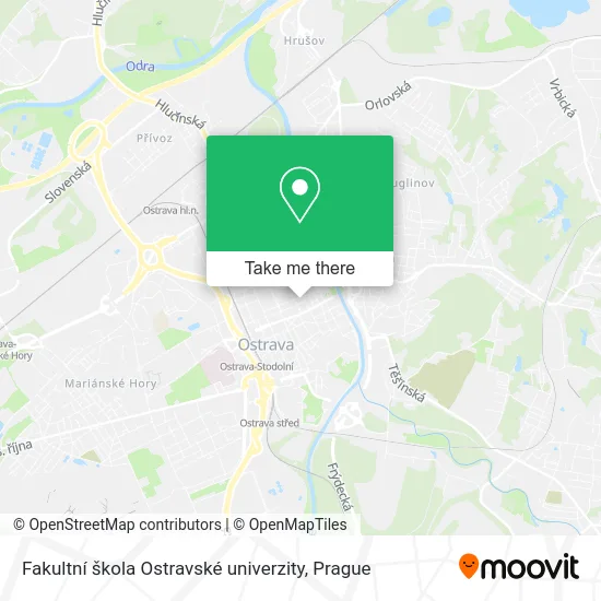 Fakultní škola Ostravské univerzity map