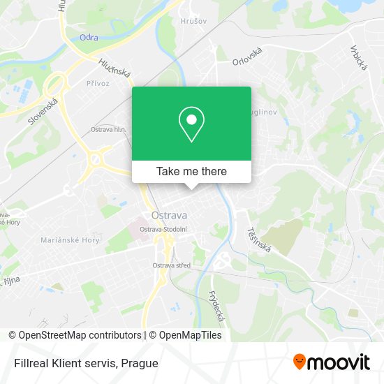 Карта Fillreal Klient servis