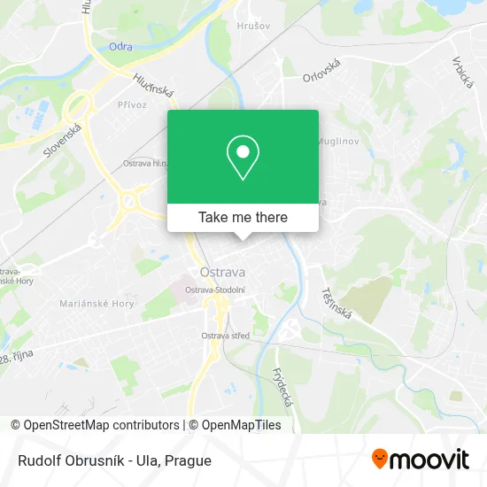 Rudolf Obrusník - Ula map