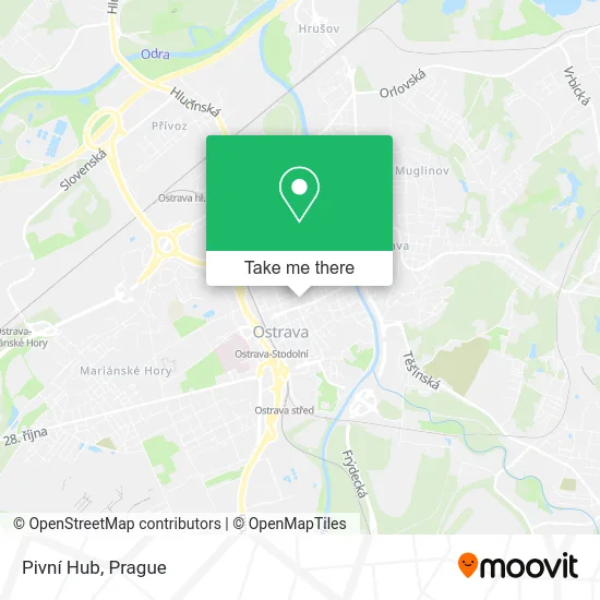 Pivní Hub map