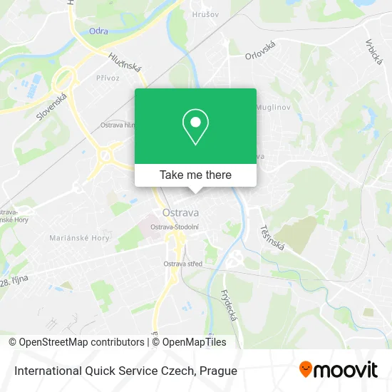 Карта International Quick Service Czech