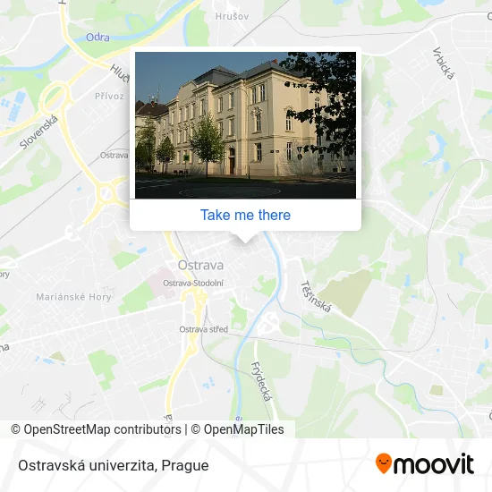 Карта Ostravská univerzita