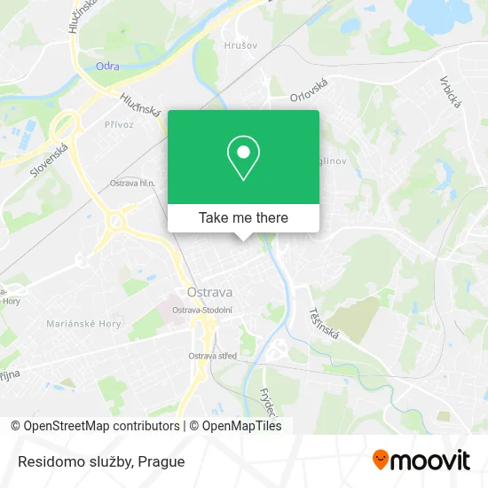 Residomo služby map