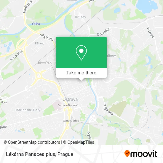 Карта Lékárna Panacea plus