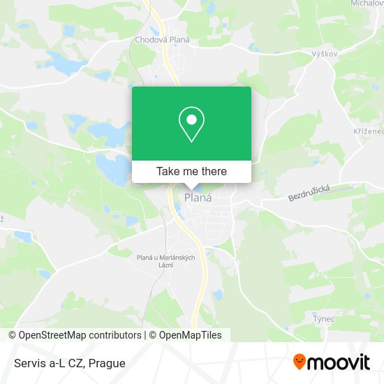 Карта Servis a-L CZ