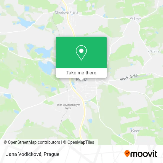 Карта Jana Vodičková
