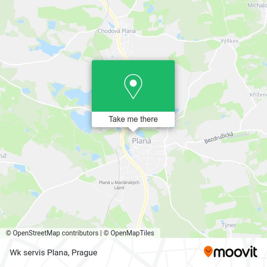 Карта Wk servis Plana