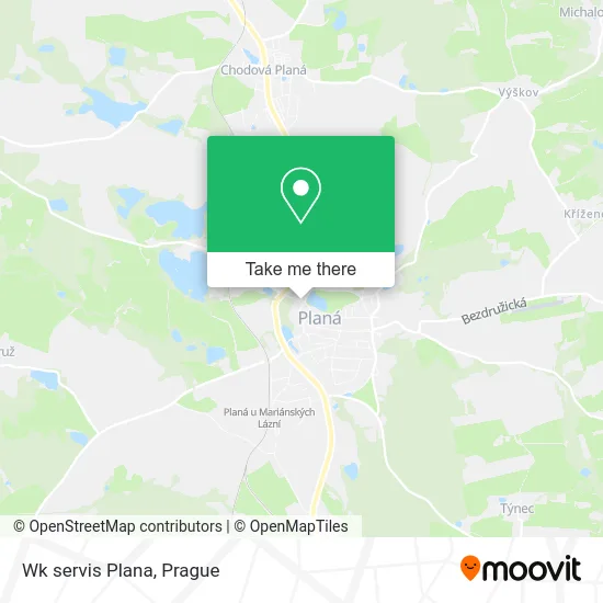 Карта Wk servis Plana