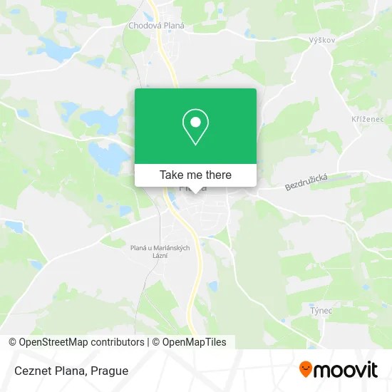 Карта Ceznet Plana