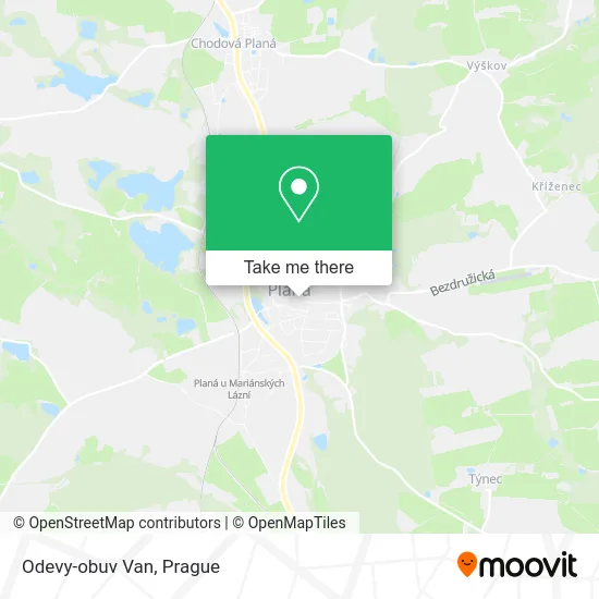 Карта Odevy-obuv Van