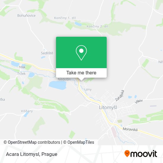 Карта Acara Litomysl