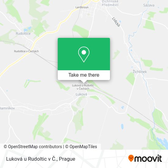 Карта Luková u Rudoltic v Č.