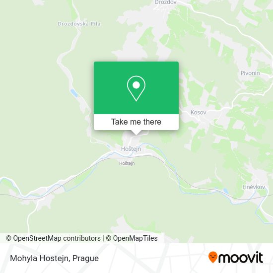 Карта Mohyla Hostejn