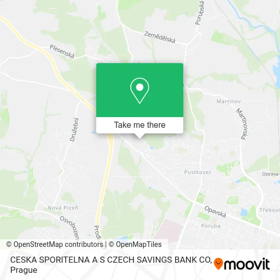 Карта CESKA SPORITELNA A S CZECH SAVINGS BANK CO