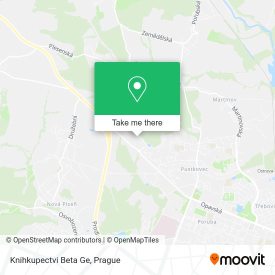 Карта Knihkupectvi Beta Ge