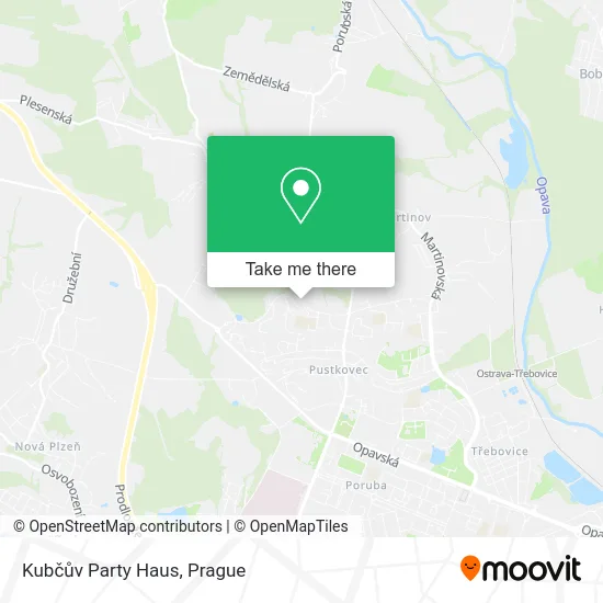 Карта Kubčův Party Haus