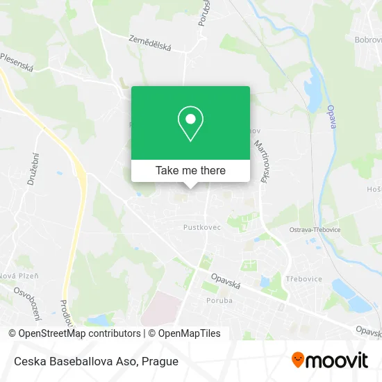 Карта Ceska Baseballova Aso