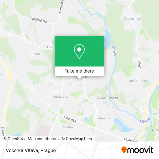 Карта Vecerka Vltava