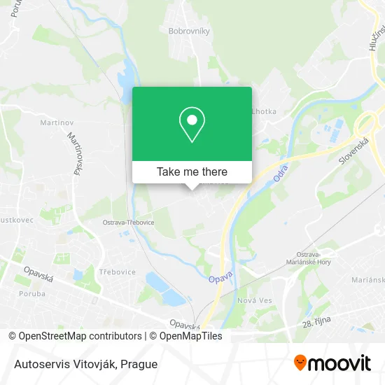 Карта Autoservis Vitovják