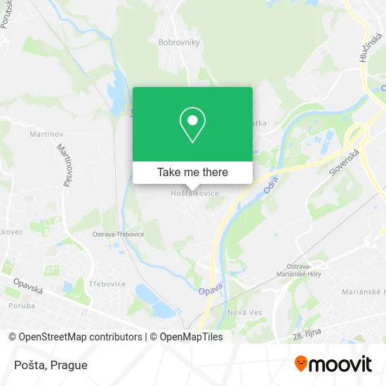 Карта Pošta
