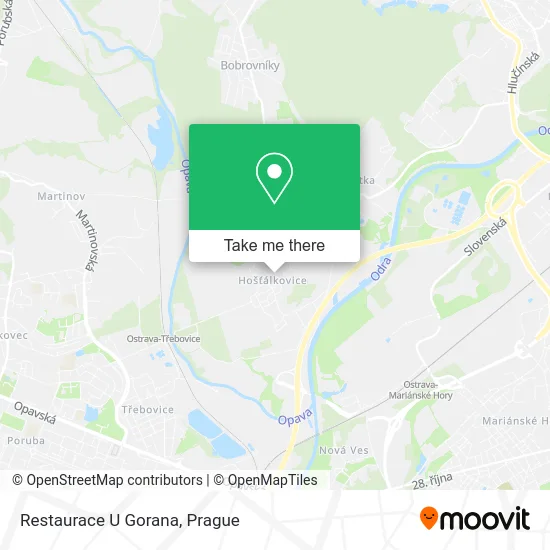 Карта Restaurace U Gorana