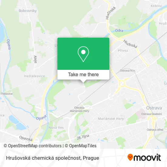 Карта Hrušovská chemická společnost
