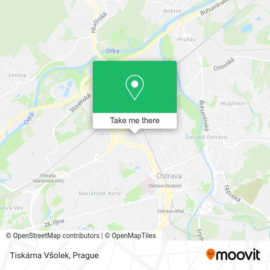 Карта Tiskárna Všolek