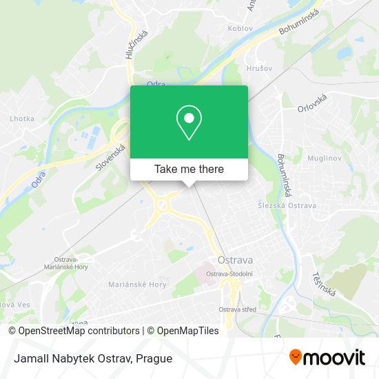 Карта Jamall Nabytek Ostrav