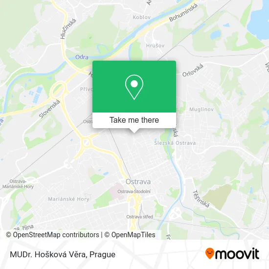 Карта MUDr. Hošková Věra