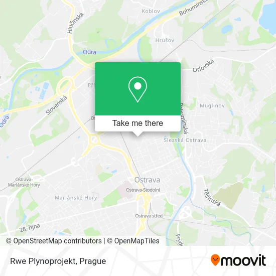 Карта Rwe Plynoprojekt