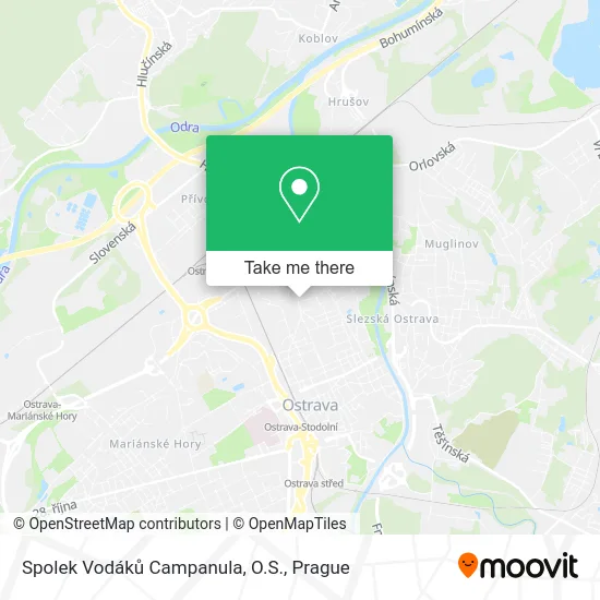 Карта Spolek Vodáků Campanula, O.S.