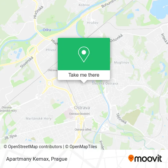 Карта Apartmany Kemax