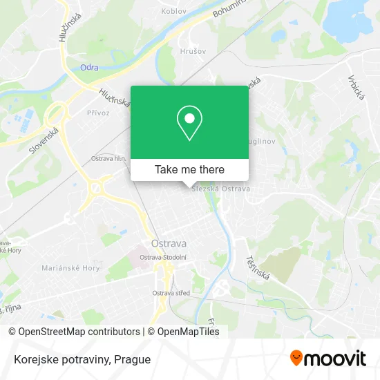 Карта Korejske potraviny