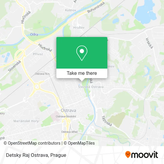 Карта Detsky Raj Ostrava