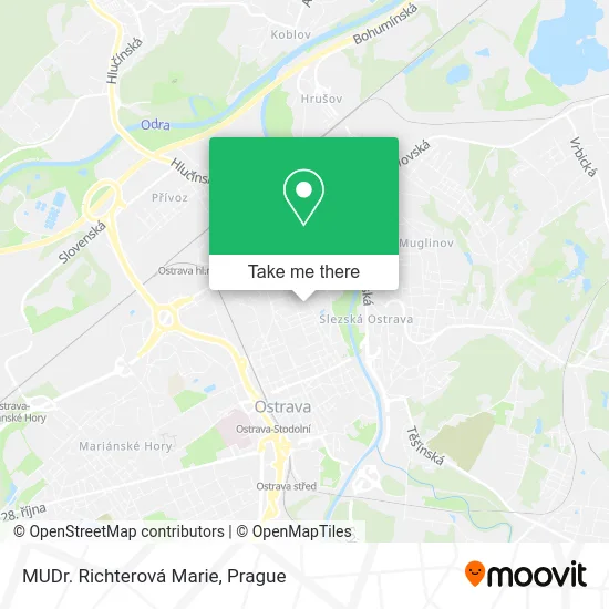 Карта MUDr. Richterová Marie
