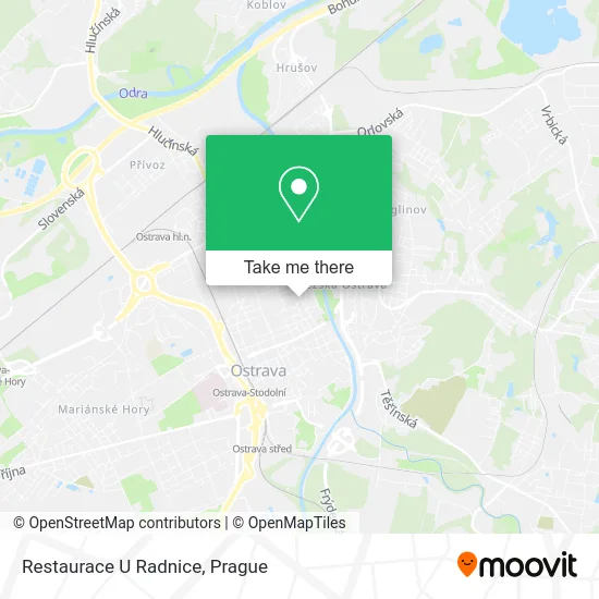 Карта Restaurace U Radnice