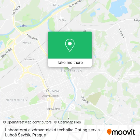 Laboratorní a zdravotnická technika Opting servis - Luboš Ševčík map