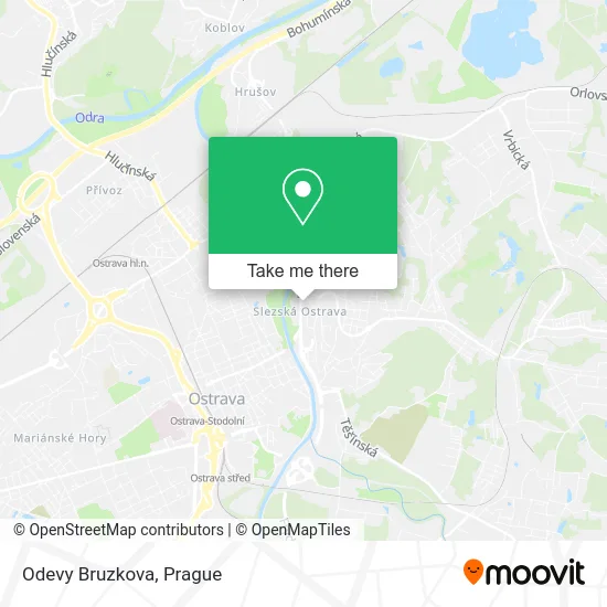 Карта Odevy Bruzkova