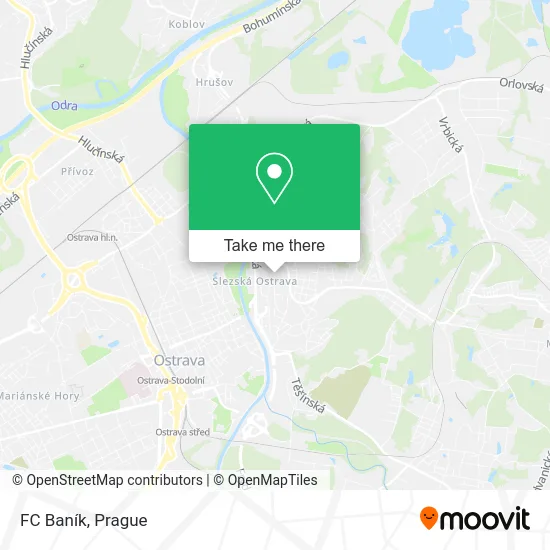 FC Baník map