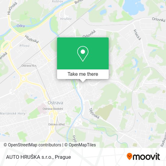 Карта AUTO HRUŠKA s.r.o.