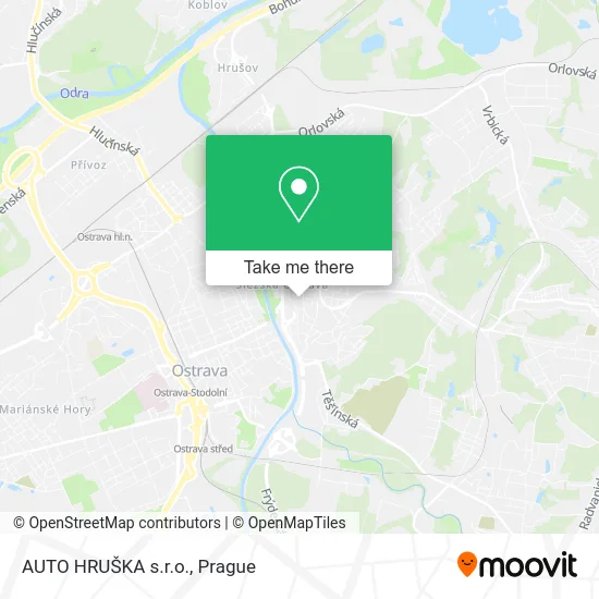 Карта AUTO HRUŠKA s.r.o.
