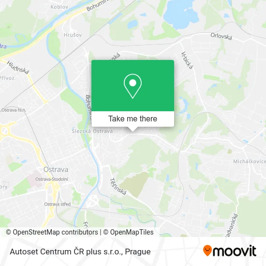 Карта Autoset Centrum ČR plus s.r.o.