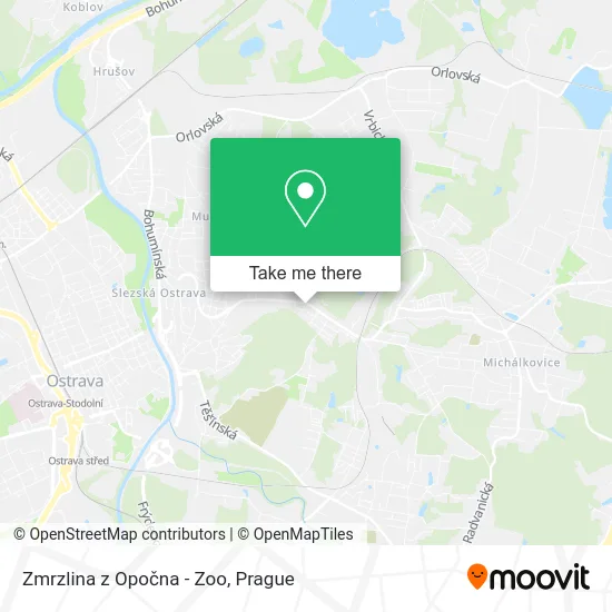 Карта Zmrzlina z Opočna - Zoo