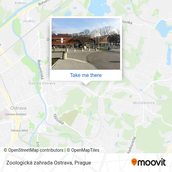 Карта Zoologická zahrada Ostrava