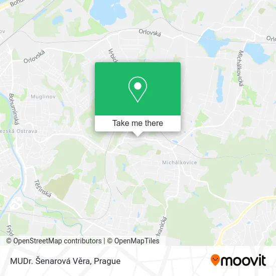 Карта MUDr. Šenarová Věra