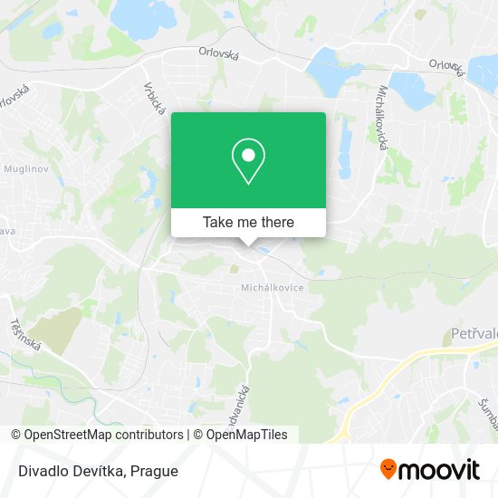 Карта Divadlo Devítka