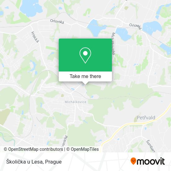 Карта Školička u Lesa