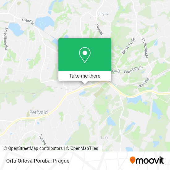 Карта Orfa Orlová Poruba