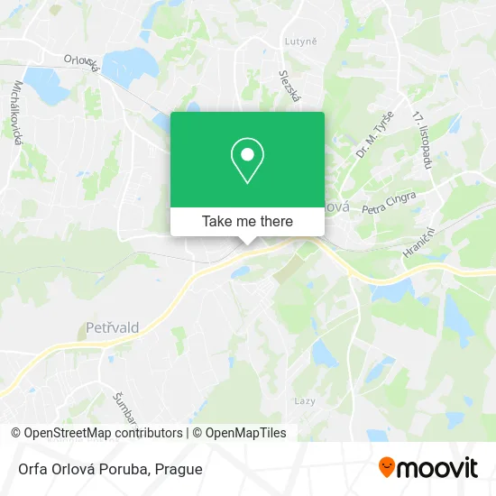 Карта Orfa Orlová Poruba